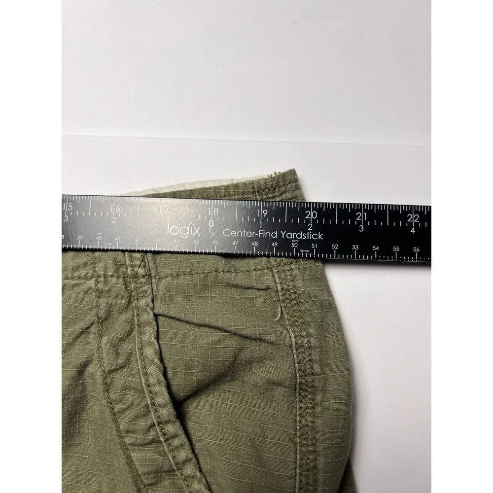 Polo Jeans Co Cargo Shorts Mens 38 Olive Green Ripstop Multi Pocket Utility 0911